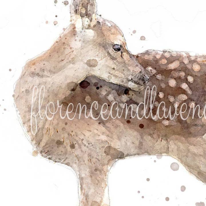 Florence & Lavender - Wholesale Art Print - Wildlife Nursery Collection5
