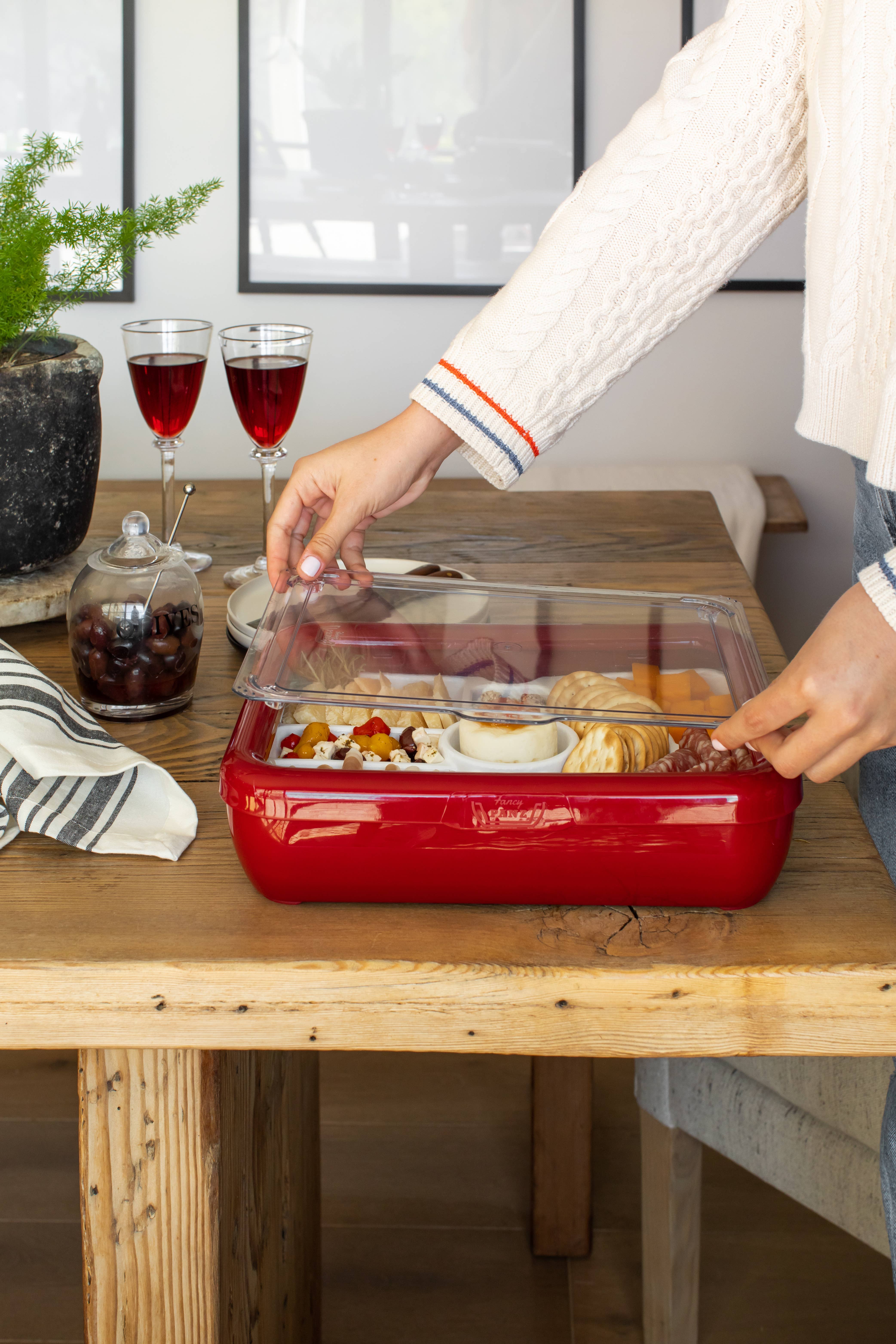 Fancy Panz - Wholesale Serving Tray - Fancy Panz® Accessory - Charcuterie / Veggie Tray Insert3