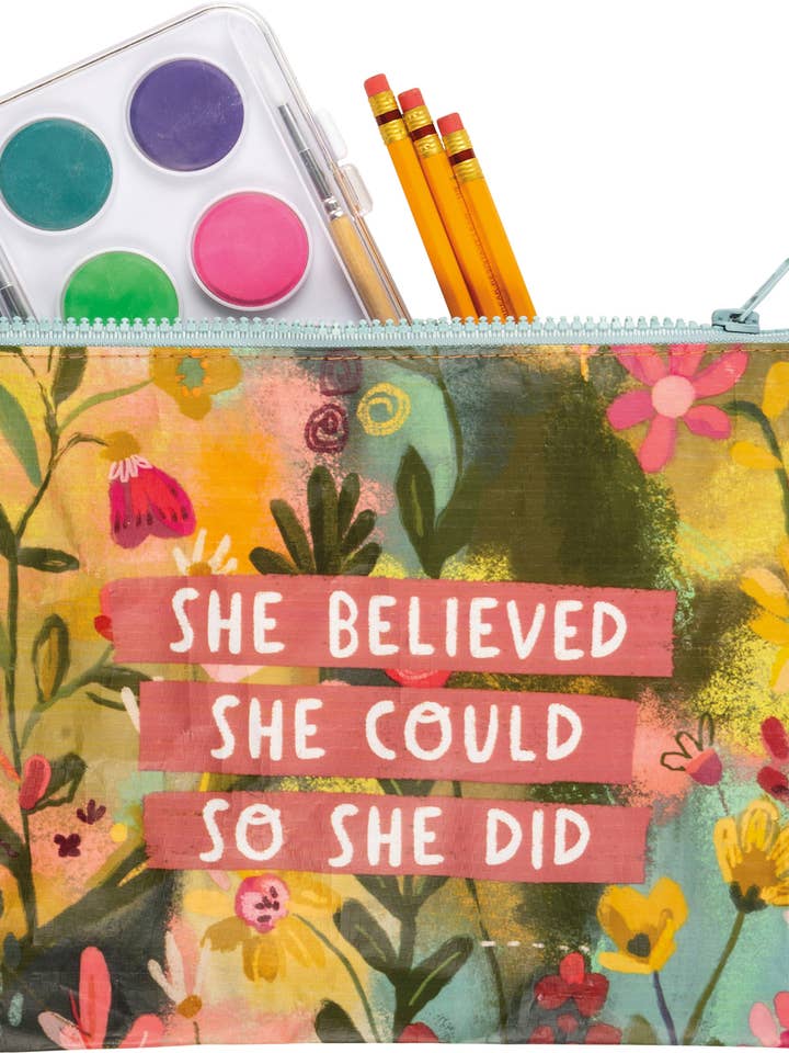 She Believed She Could So She Did Zipper Pouch and other Purchase Wholesale zippered. Free Returns & Net 60 Terms on Faire trending on Faire.