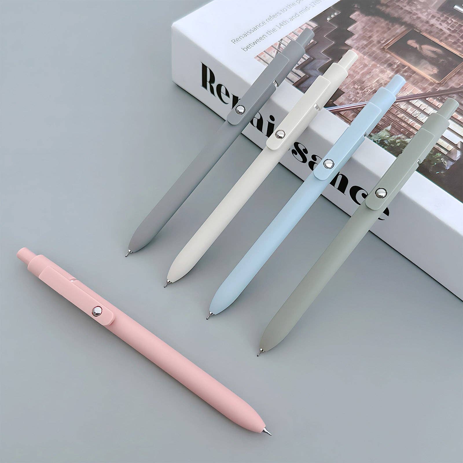 Wrapables.com - Wholesale Pen - Wrapables Smooth Retractable Black Ink Gel Pens 0.5mm, Set 53