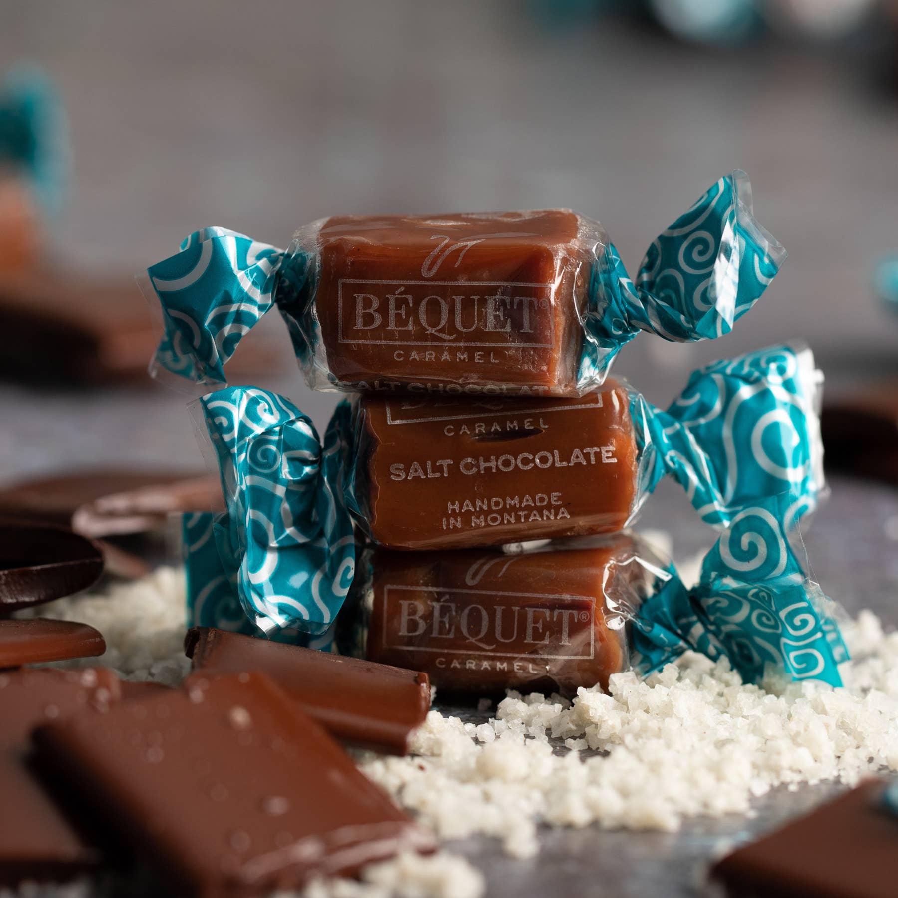 Béquet Confections - Wholesale Caramel - Béquet Gourmet Caramel 8 oz Gift Bag6