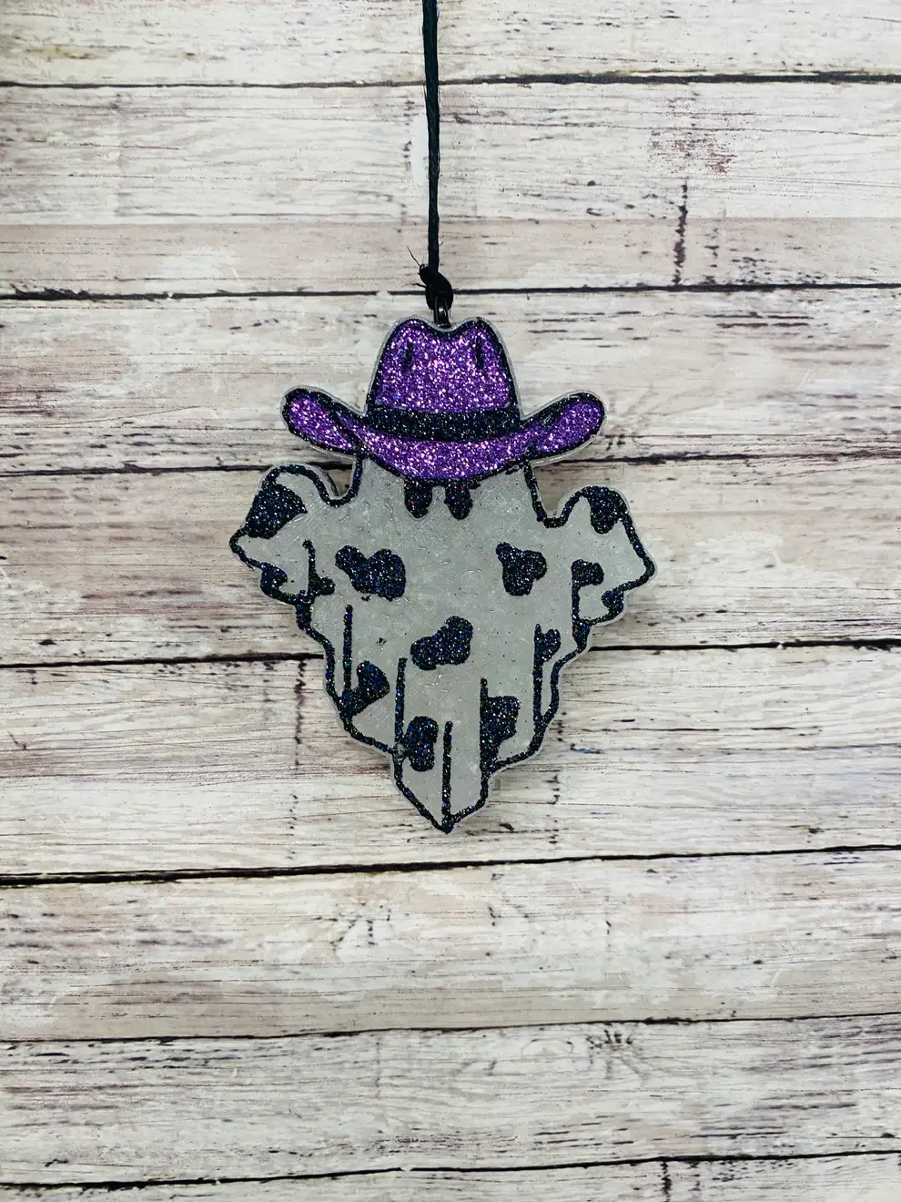 Scent Story Freshies - Wholesale Car Freshener - Unisex - Ghost with Cow print and Cowboy Hat8