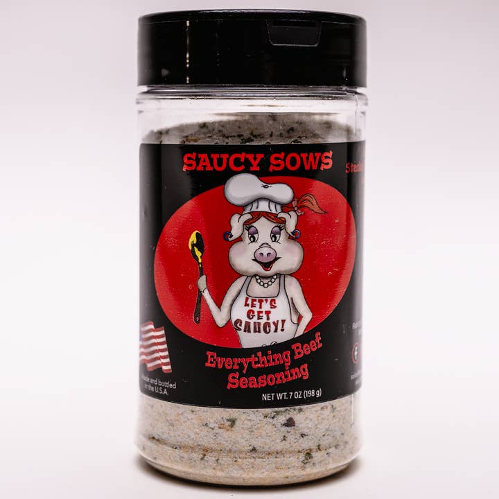 Everything Beef Seasoning 7oz / Case of 12 units for wholesale by Saucy Sows