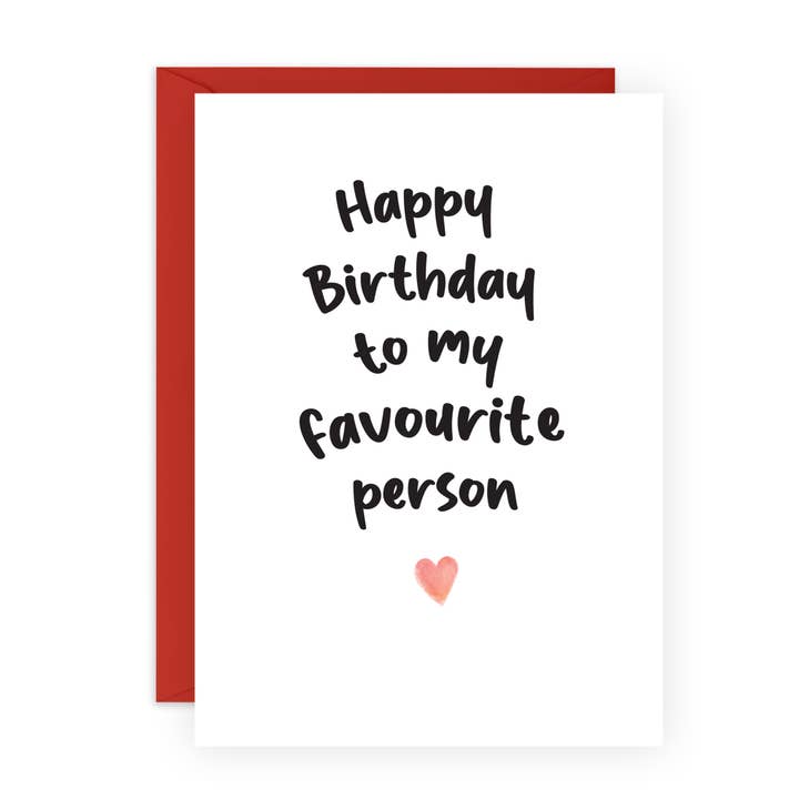 Alles Gute zum Geburtstag für meine Lieblingsperson Geburtstagskarte für ihn, sie für den Großhandel von Central 23 Cards