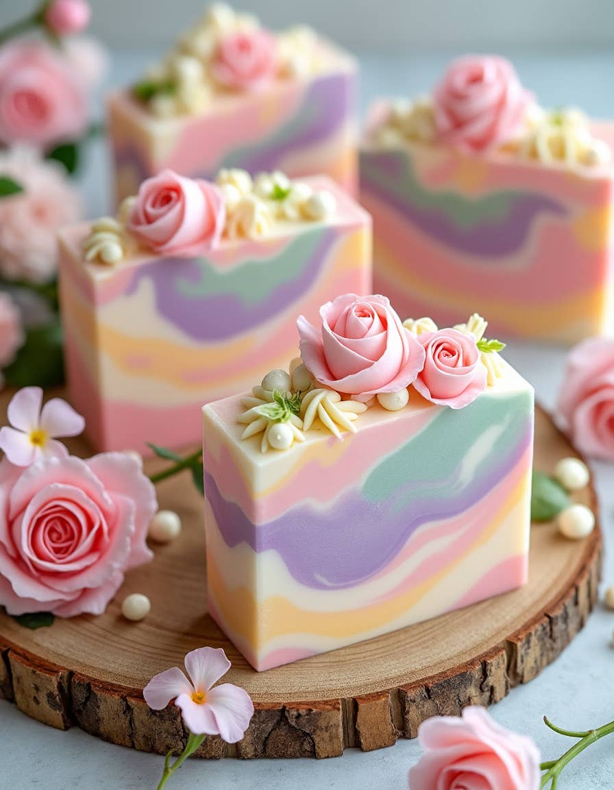 Priscila Leen Arts at Florida Soap Candle - Wholesale Bar Soap - Wild Flowers Spring Soap4