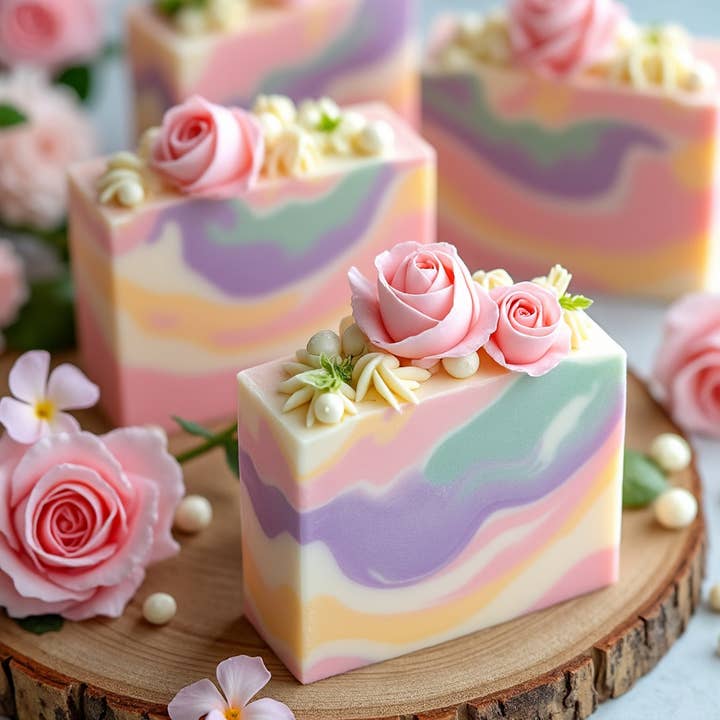 Priscila Leen Arts at Florida Soap Candle - Wholesale Bar Soap - Wild Flowers Spring Soap4