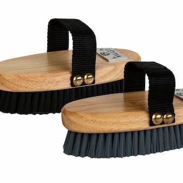 Lettia L7 Logo Brush Black for wholesale by JPC Equestrian