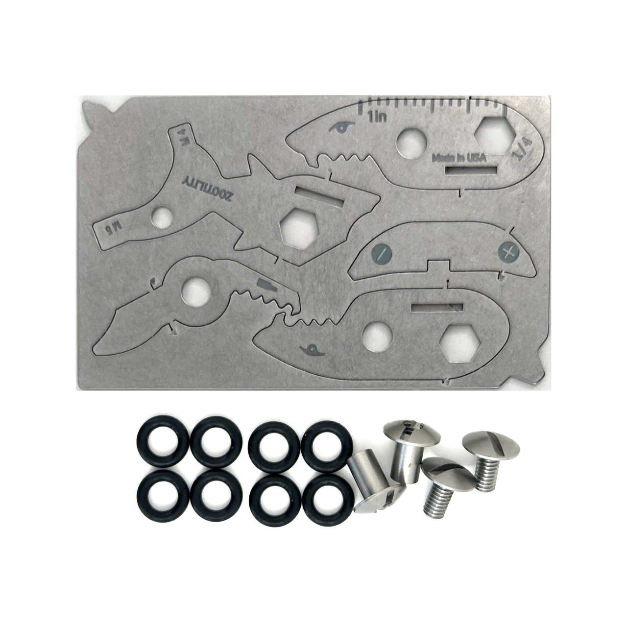 Zootility – wholesale Handy tool – Shark Multi-Tool - Metal TekPet3