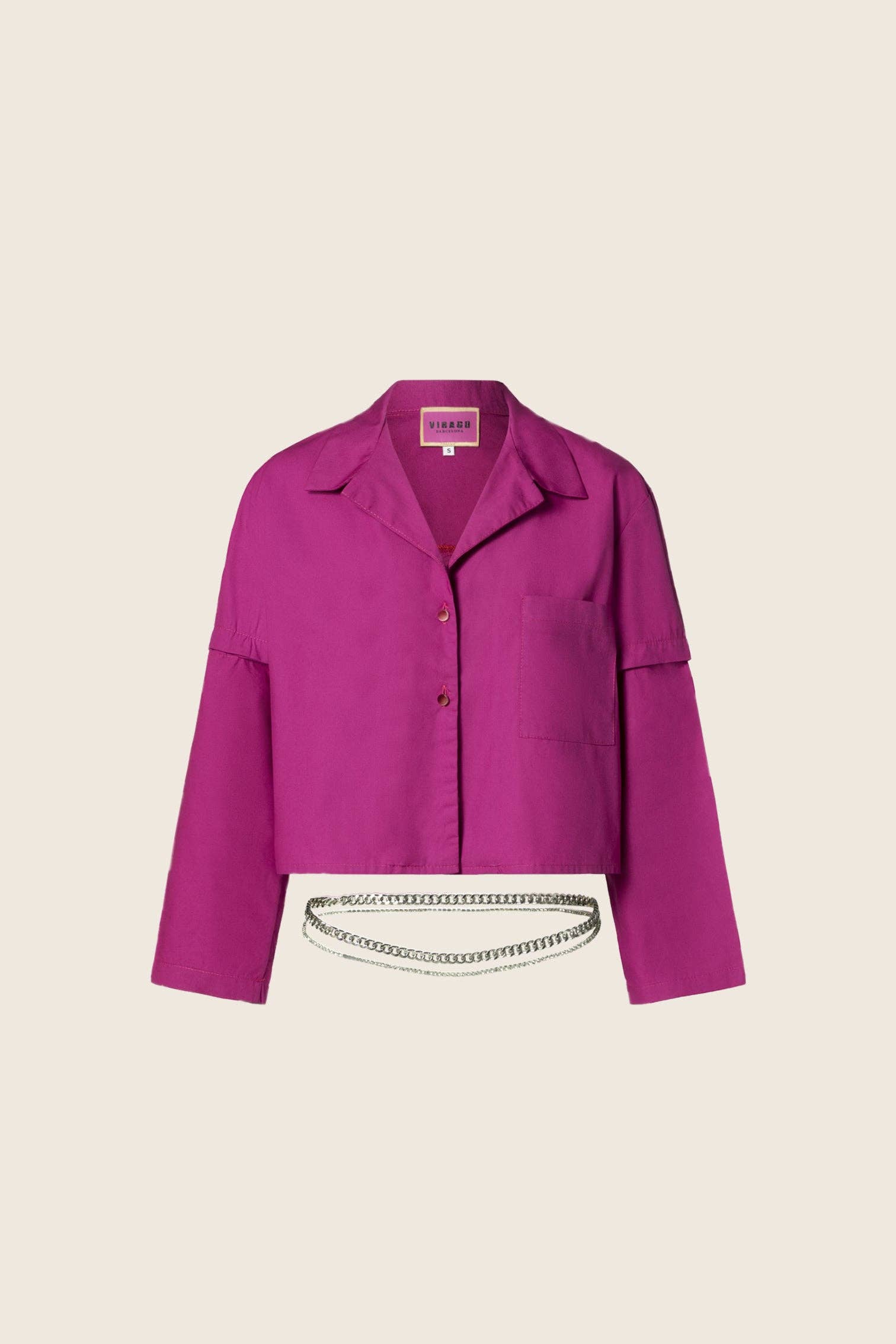 Virago Barcelona - Wholesale Button Down Shirt - Women's - MIA Shirt Bougainvillea4