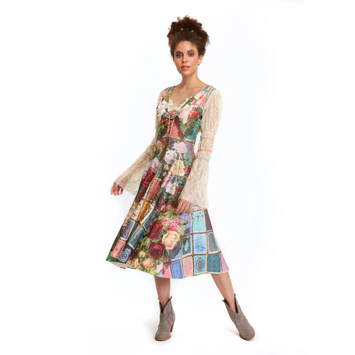 Robe zippée - Fortune In Flowerland pour la vente par IPNG Design