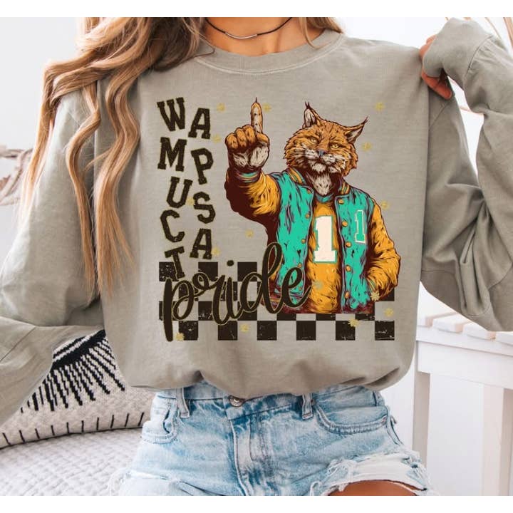 The Lyrical Spirit, LLC - Wholesale T-Shirt (Graphic) - Women's - School Spirit Mascot Pride Sandstone LS CC T-Shirt 34