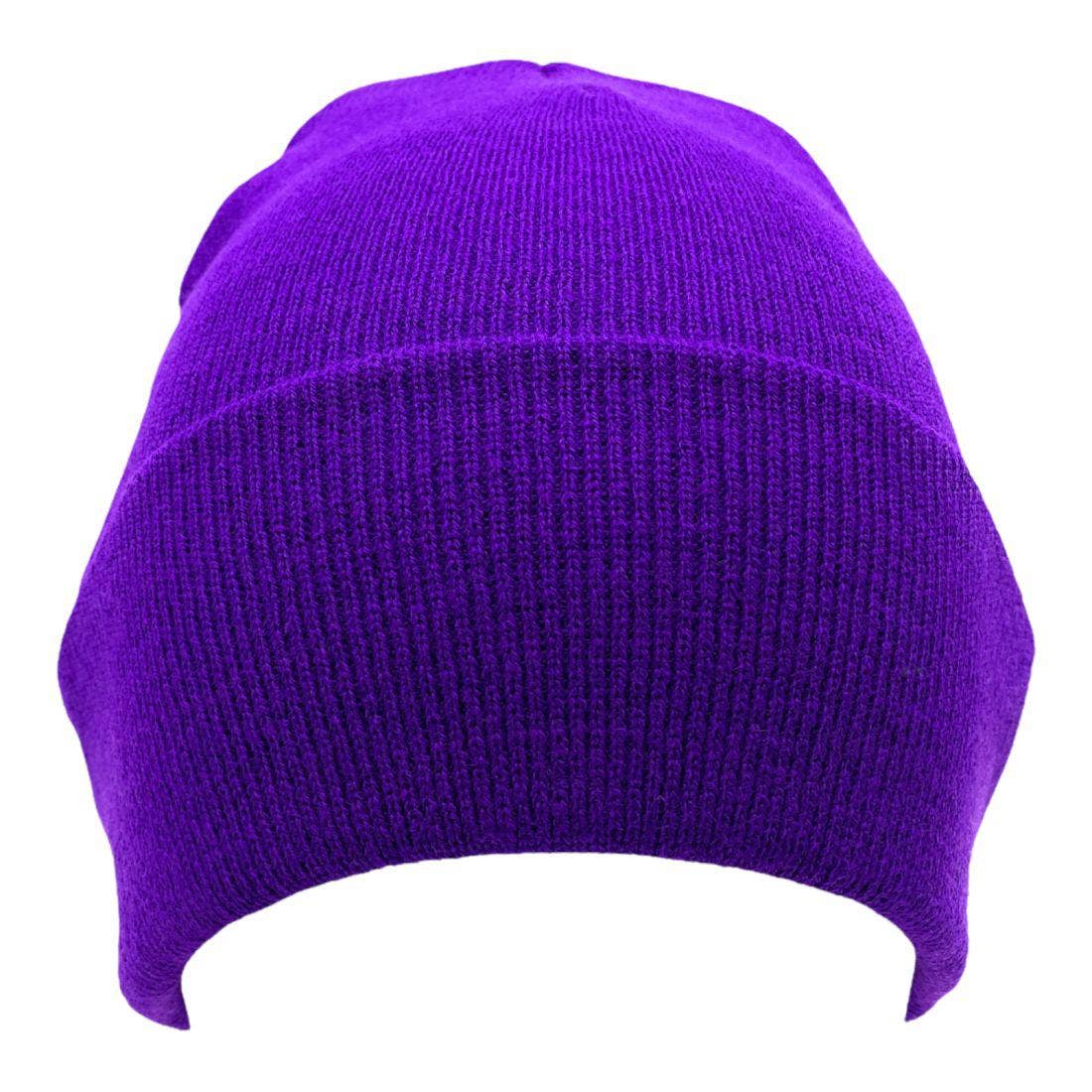 The Park Wholesale - Vente Bonnet – unisexe - Bonnets et bonnets de luge à revers en tricot doux, en vrac, multicolore, uni, blanc, vente en gros92