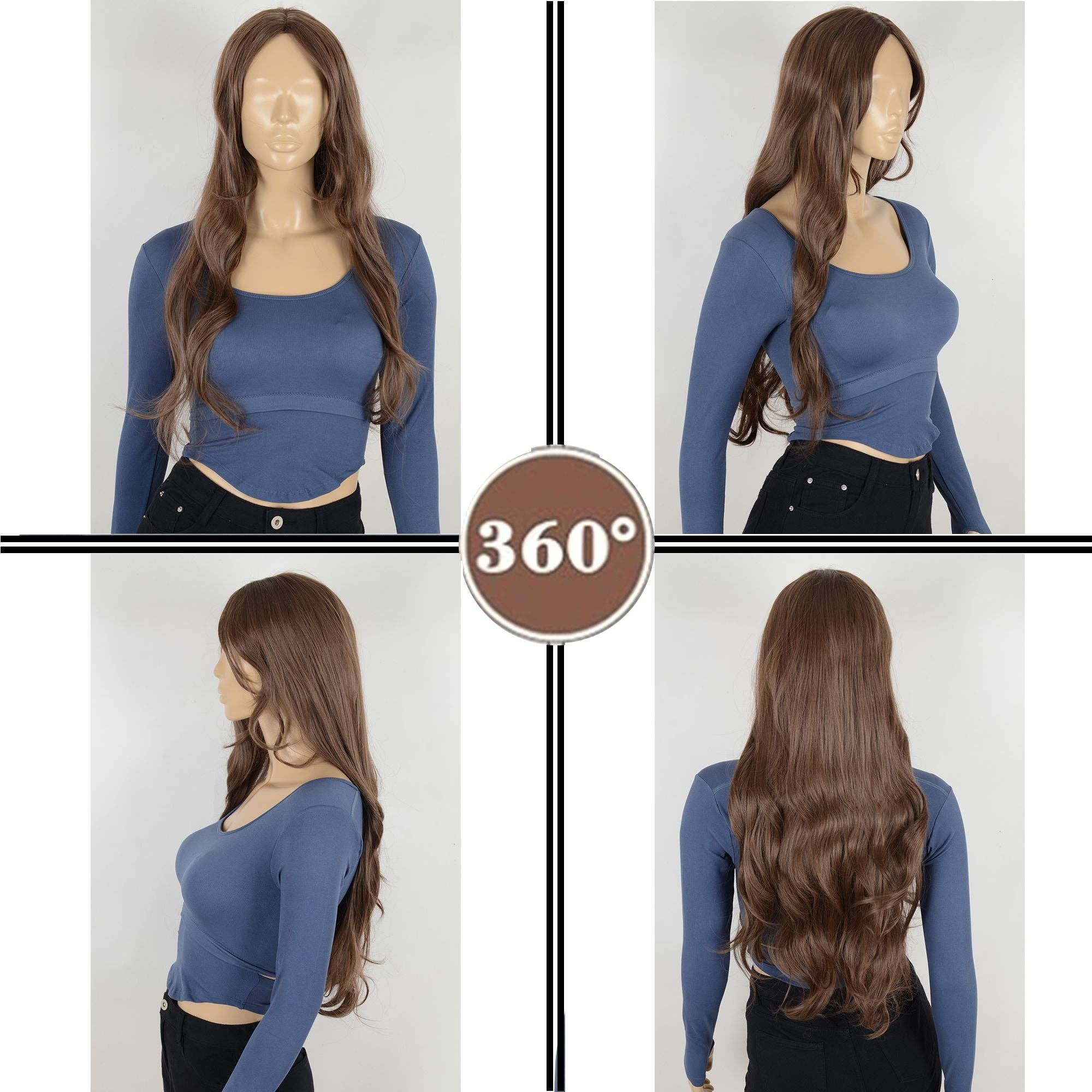 AK Brand - Wholesale Wig/Hair Piece - Long Wavy Wig Middle Part Synthetic Daily Use16