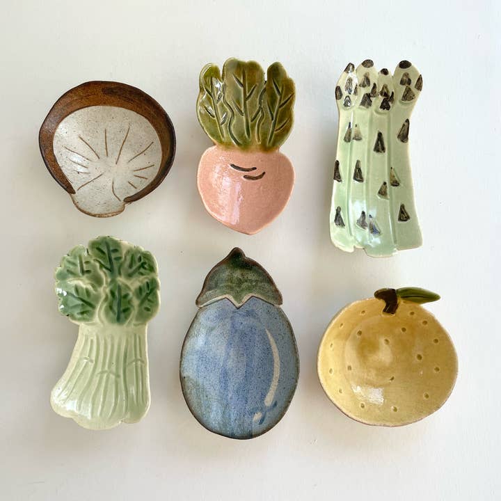 fort & field - Wholesale Decorative Plate/Dish/Bowl - Handmade ceramic mini vegetable and fruit dishes