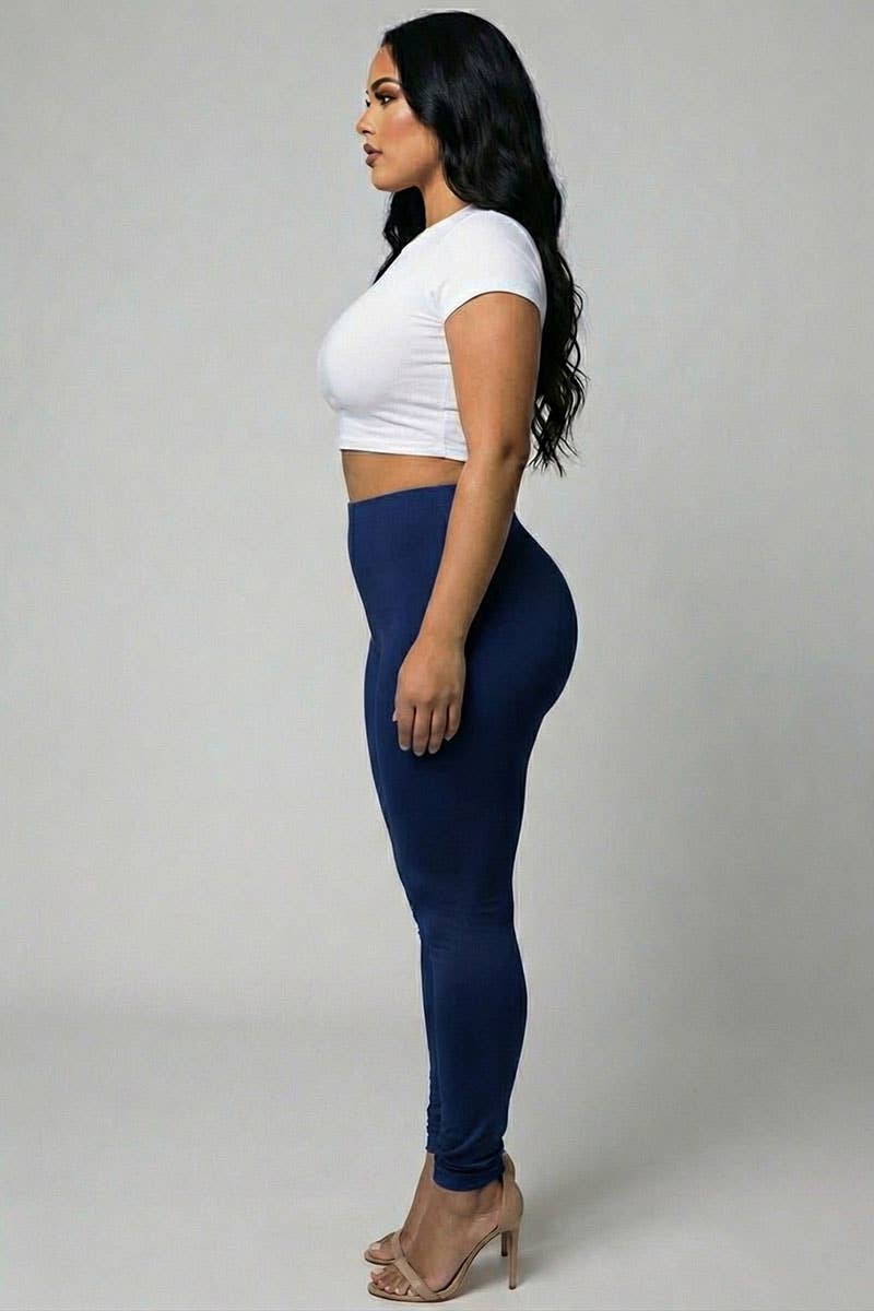 CAPELLA APPAREL - Wholesale Athletic/Lounge Leggings - Women's - Plus Basic Solid Leggings10