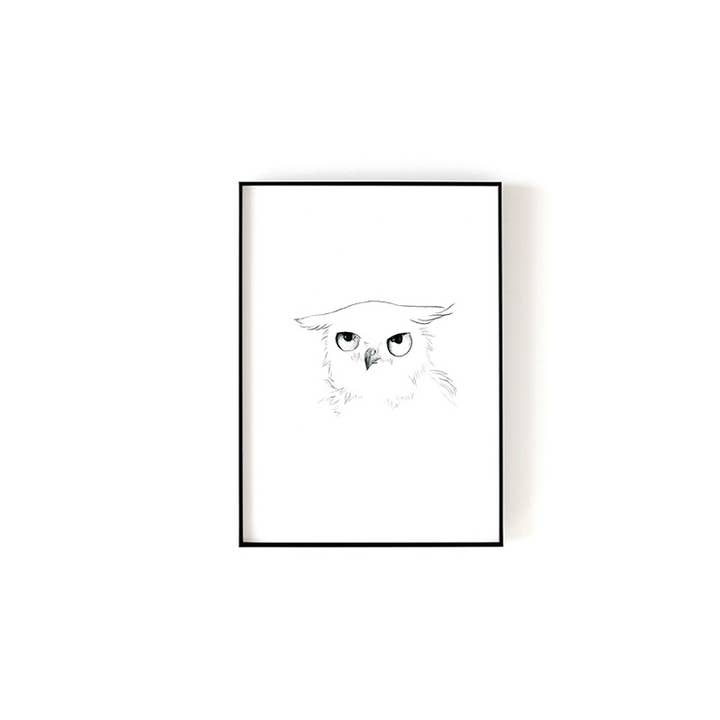 Impressão artística --- Coruja 2 por atacado de Chloe & Helen