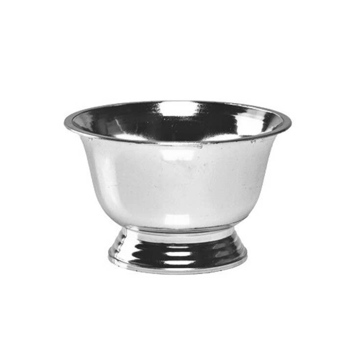 Jacobson - Wholesale Decorative Plate/Dish/Bowl - 5.3"D Shiny Metallic Plastic Revere Bowl - Gold or Silver2