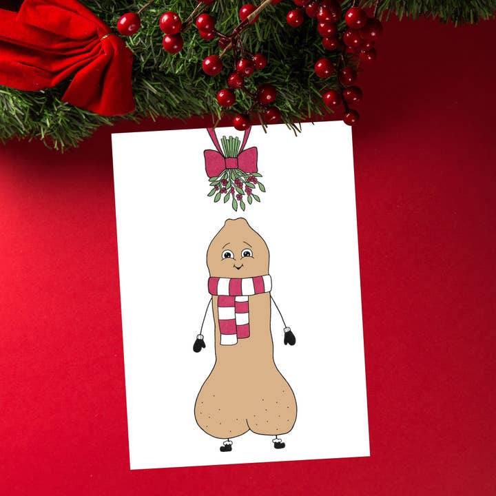 Cole-Yoni Inc. - Vendita all'ingrosso Biglietti di auguri di Natale - Biglietto di auguri Kiss My Tip3