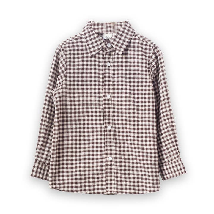 Camisa cuello | Cuadros nogal para venta al por mayor de Beet World