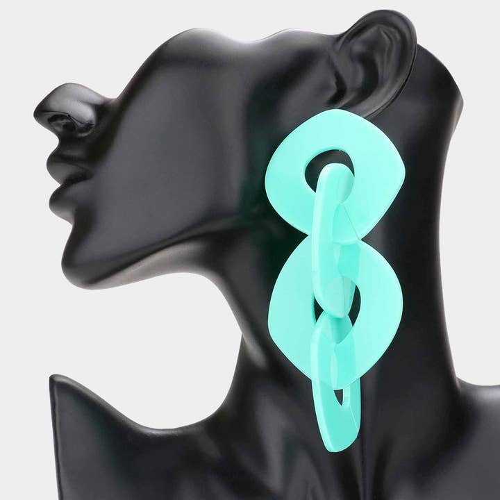 Sensibling Corp. - Wholesale Dangle Earrings - Resin Link Dangle Earrings