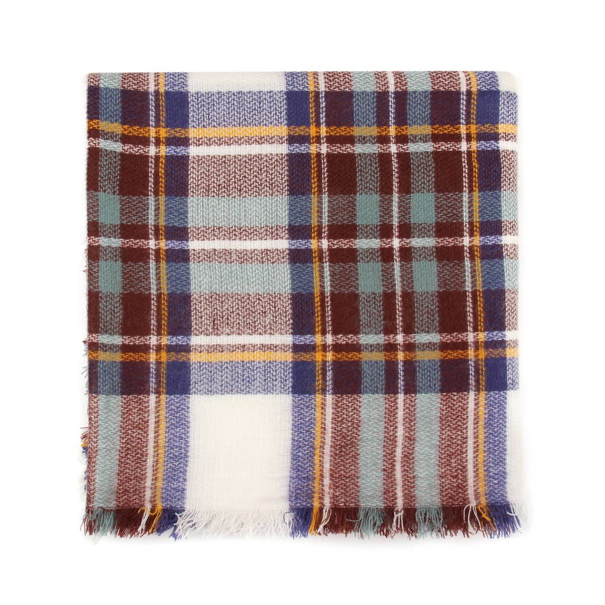 MYS Wholesale Inc - Wholesale Scarf - Women's - Fringed Plaid Scarf2