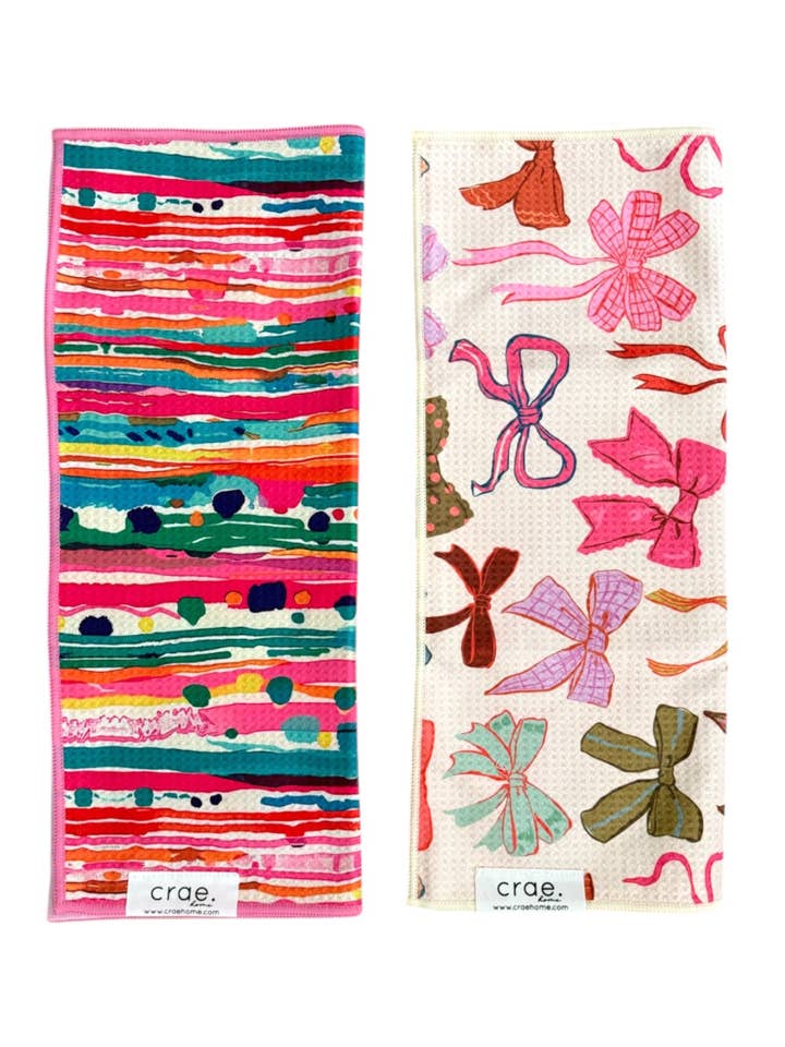 Jaya/Parfaitement Noué : 2 Serviettes à Main Double Face pour la vente par Crae.Home