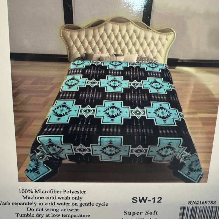 Broads Market - Vendita all'ingrosso Coperta - Coperte Azteche Super Morbide Gemelle3