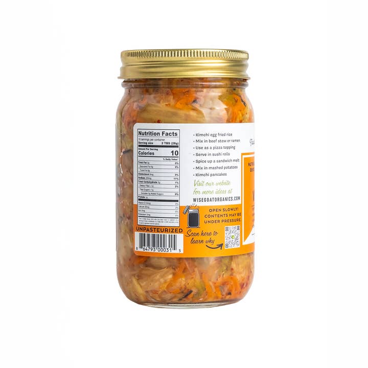 Wise Goat Organics LLC - Wholesale Pickled Vegetables - Vegan Kimchi1