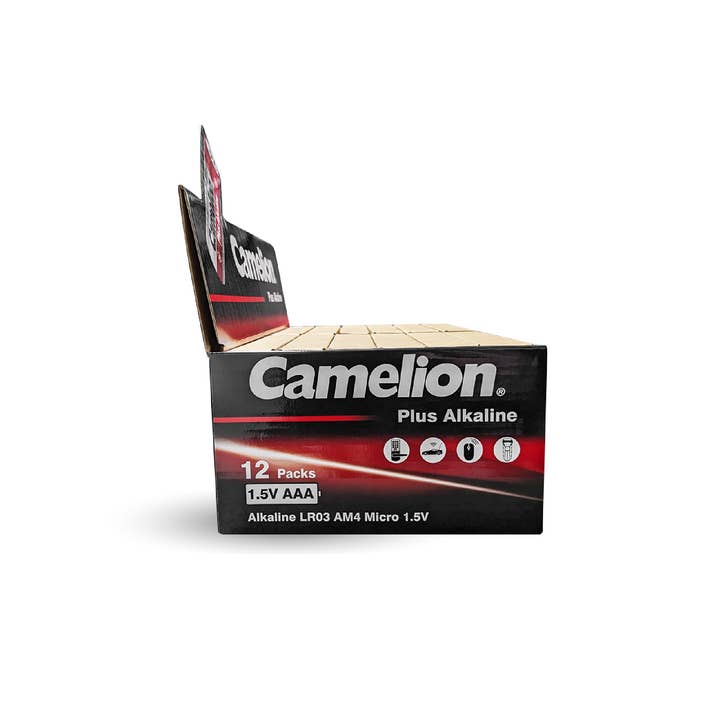 Camelion Battery - Wholesale Retailer display – Paper & novelty - Camelion AAA Plus Alkaline 48pk Box Counter Display (12Pk)4