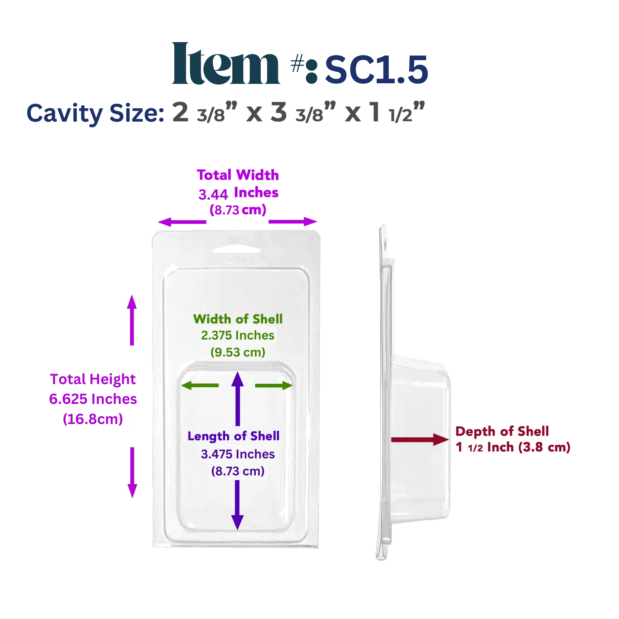 Vici Pack - Wholesale Retailer Display - Beauty & Wellness - Retail Display Clear Blister Packaging, Set of 25 2