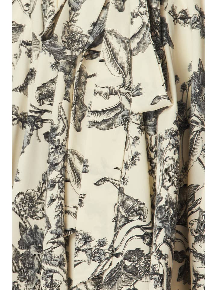 Peace Love Line - Wholesale Dress - Women's - PL4608 - FLORAL PRINTED BUTTON DOWN SHIRT DRESS