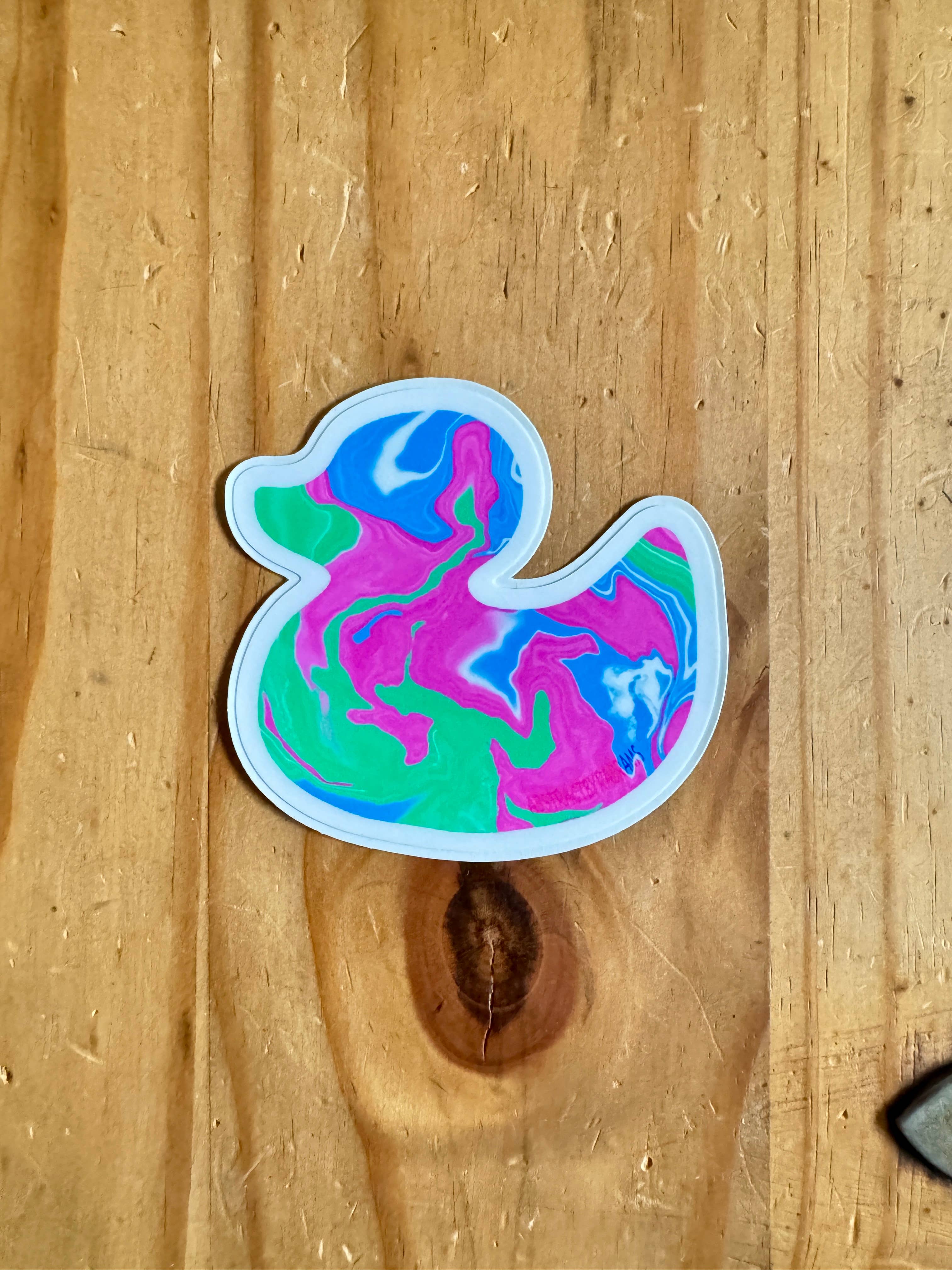 AbstractbyRabrams - Wholesale Sticker - Abstract Pride Flag Duck Sticker LGBTQ 9 Varieties Vinyl10