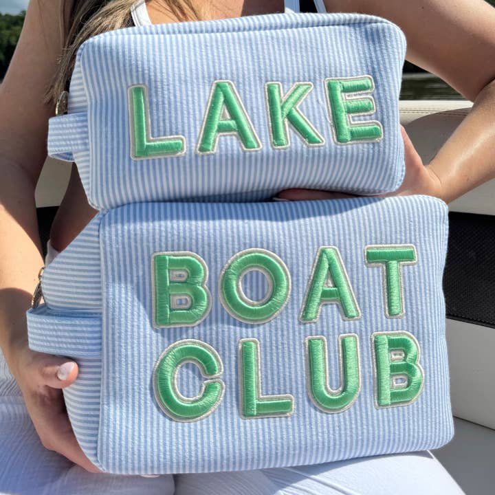 KENZKUSTOMZ - Wholesale Pouch - Women's - Lake - Blue Seersucker Large