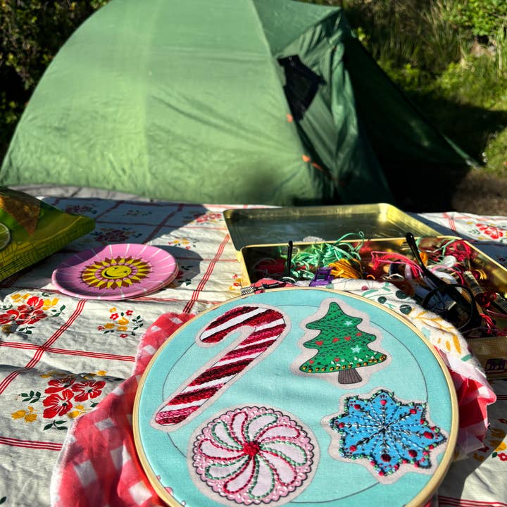 Dropcloth Samplers – Großhandel Kreuzstich-/Stickzubehör – Stickprojekt für Weihnachtsplätzchen