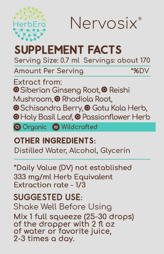 HerbEra - Wholesale Tincture - Nervosix Tincture15