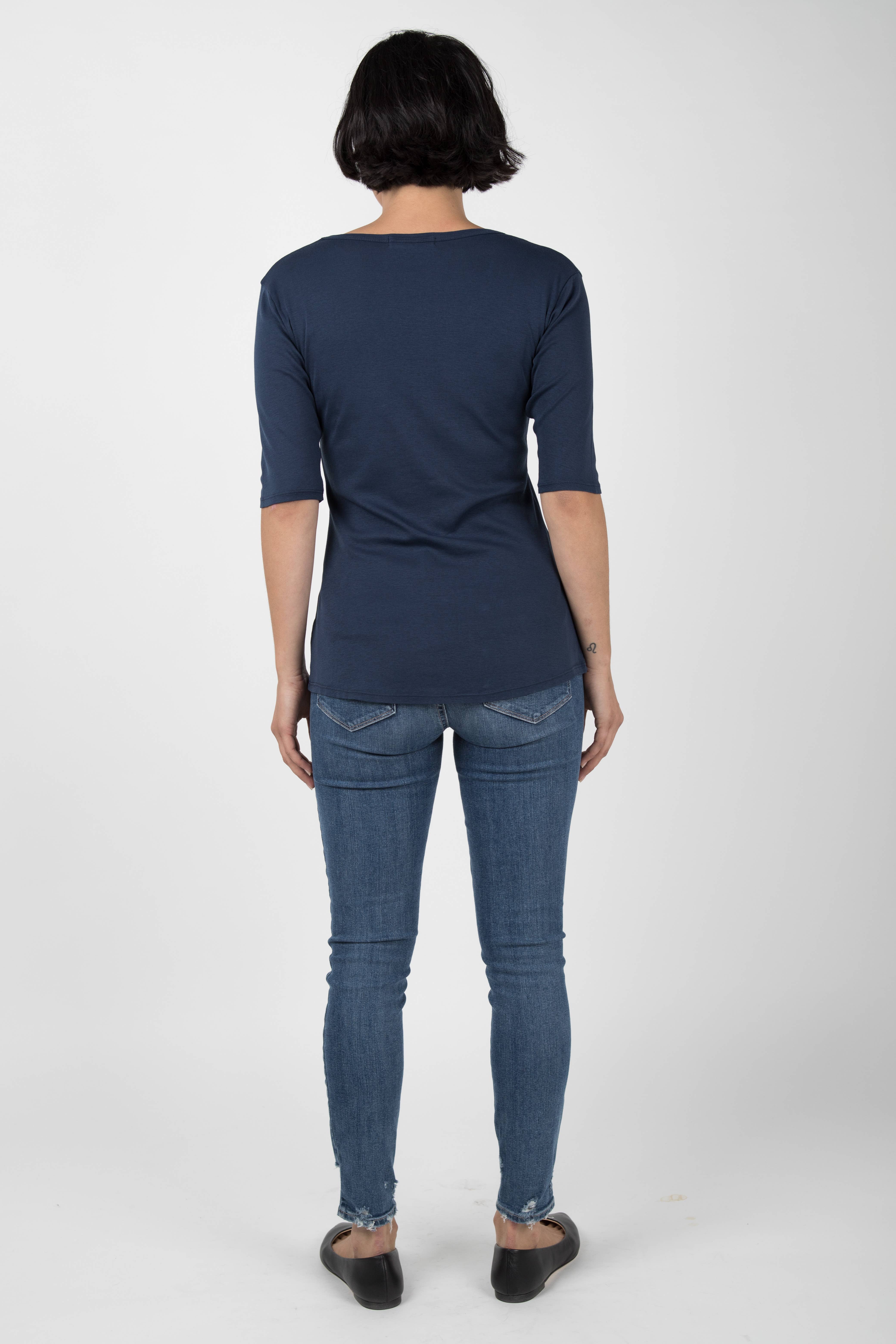 INDIGENOUS Impact Fashion – wholesale T-shirt (utan tryck) – Dam – VÄSENTLIG SCOOP TEE12