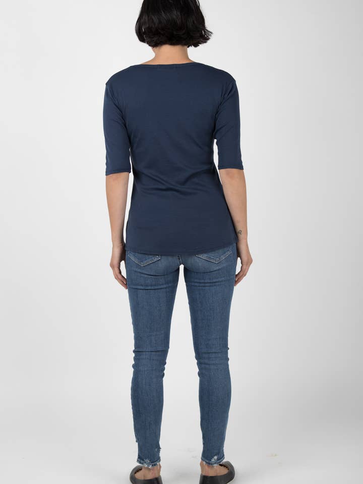 INDIGENOUS Impact Fashion – wholesale T-shirt (utan tryck) – Dam – VÄSENTLIG SCOOP TEE12