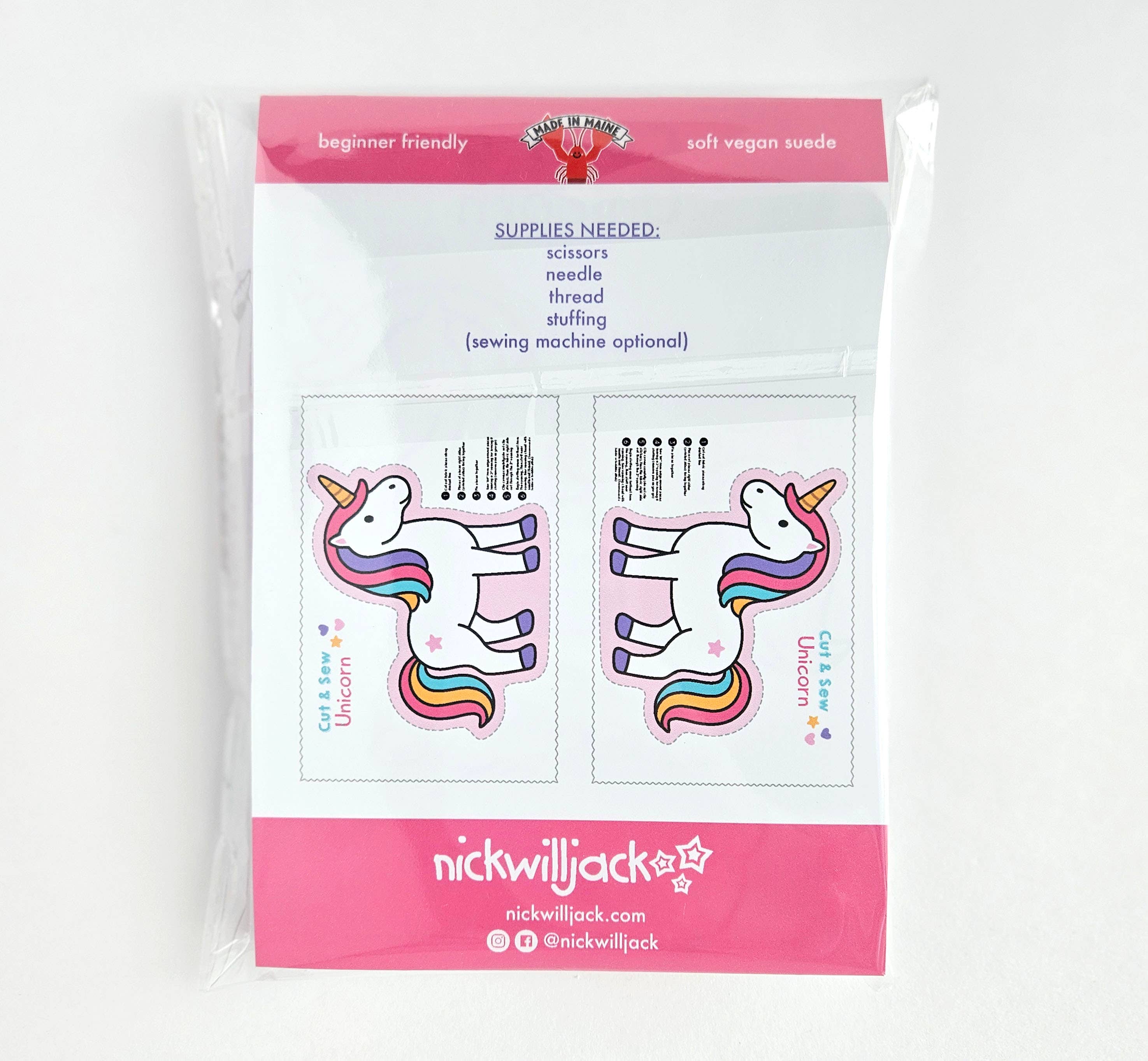 Nickwilljack - Wholesale Craft Sewing Kit - Sew Your Own Unicorn Kit5