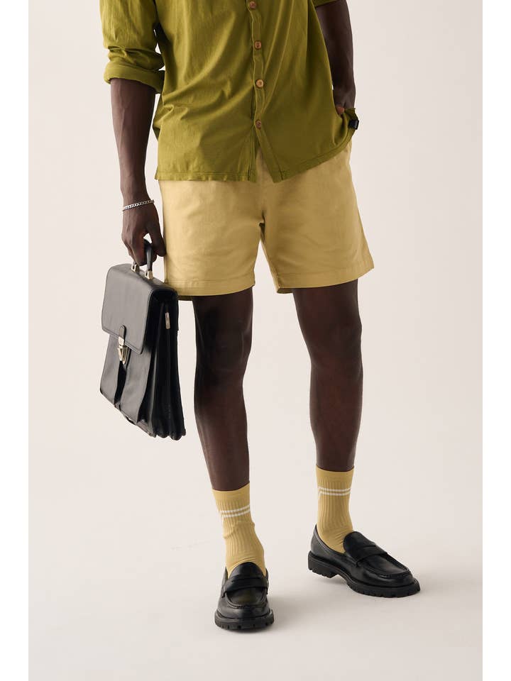 Pitagora - Wholesale Shorts - Men's - Flatwhite Bermuda Shorts