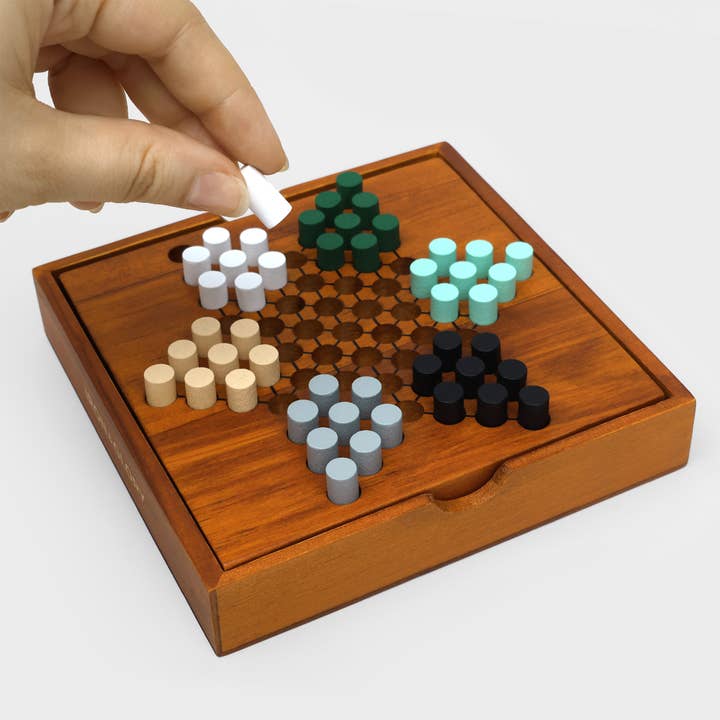 Chinese Checkers - Wooden Game for wholesale by SUCK UK Ltd - USA