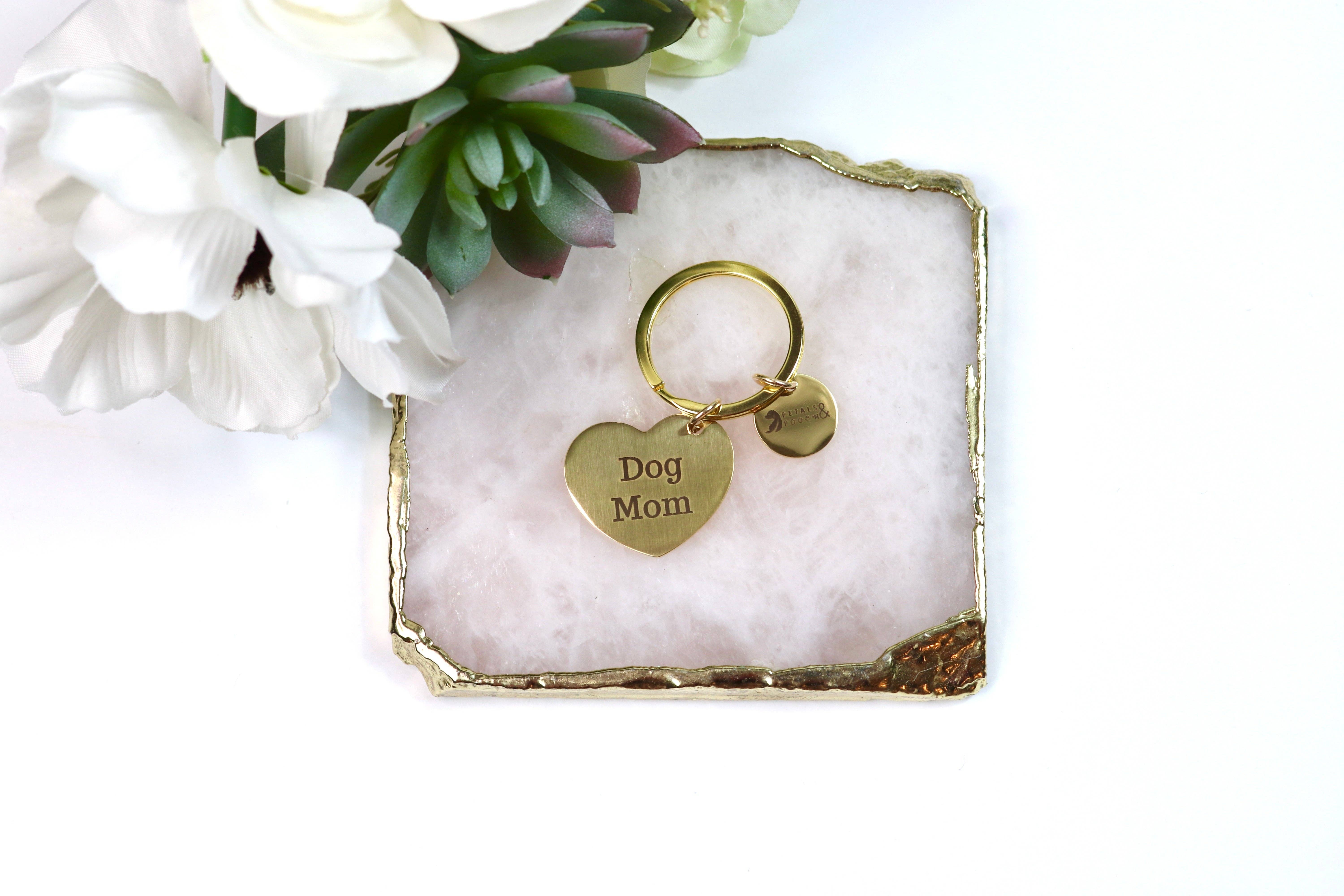 Petals & Pooch - Vente Porte-clés – femme - Chien Maman Porte-clés1