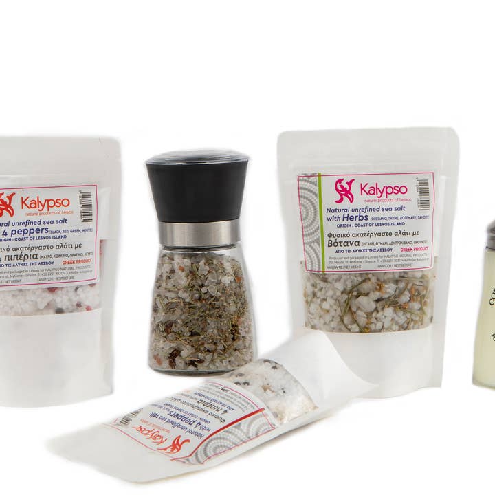 Kalypso-Natural products – wholesale Salt – Naturligt oraffinerat havssalt med grekisk timjan2