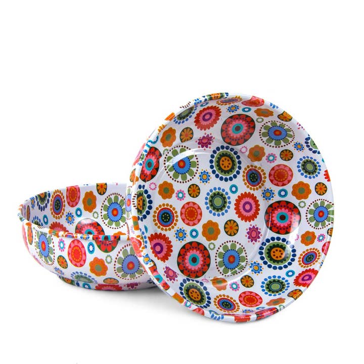 Metal Bowl Traditional Pattern Small for wholesale by CRETE TRADING INC