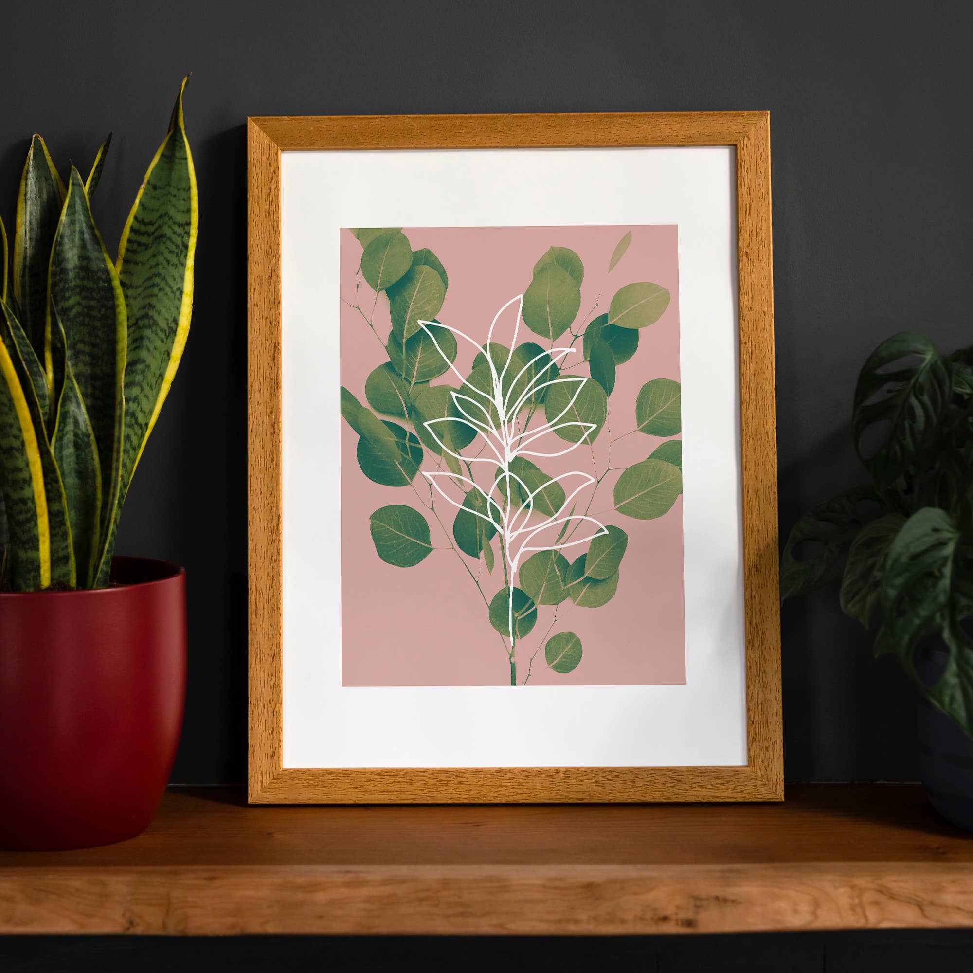 Ink & Drop - Vente Affiche d'art - Eucalyptus Imprimé Minimum0