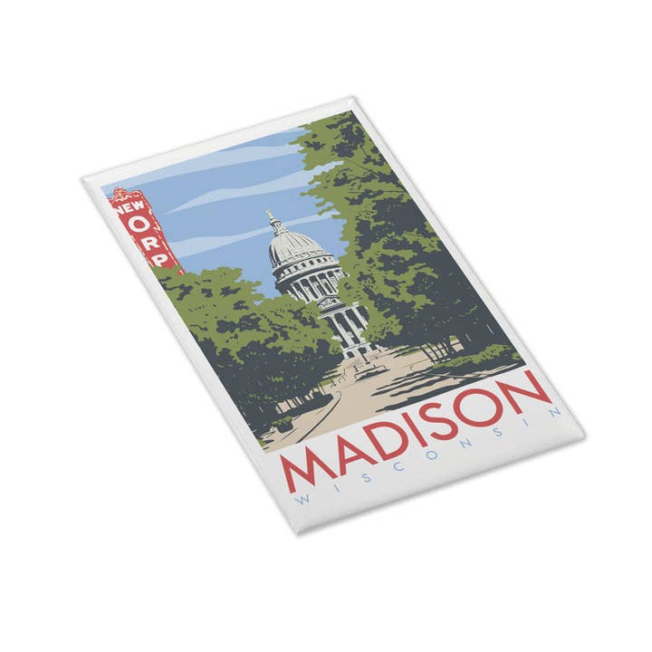 Bozz Prints - Wholesale Sticker - Madison Capitol State Street Sticker/Magnet1