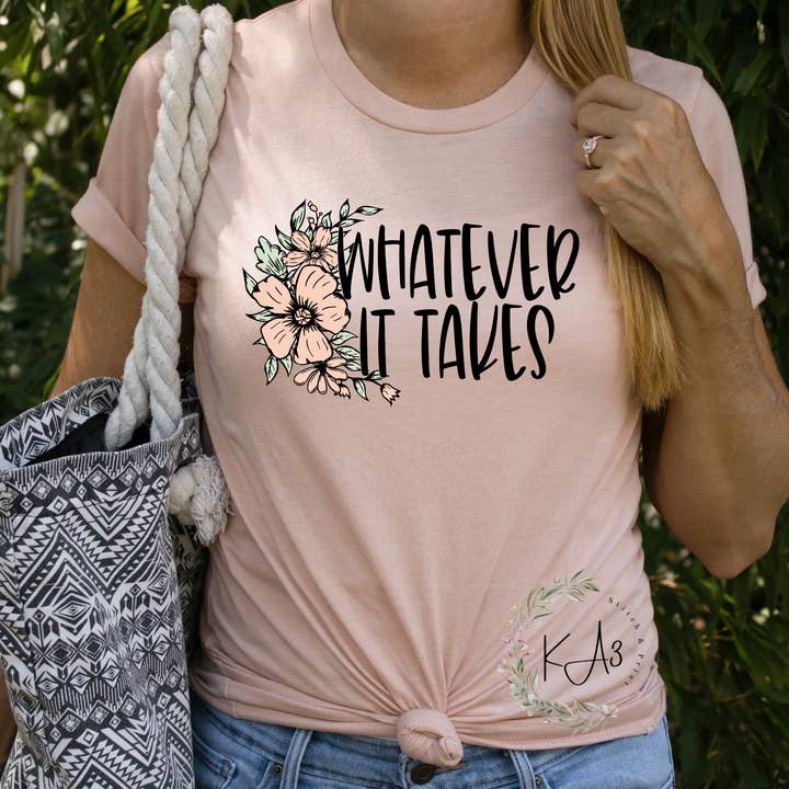 KA3 Stitch & Print - Wholesale Screen Printed T-Shirt - Women's - Whatever it Takes3