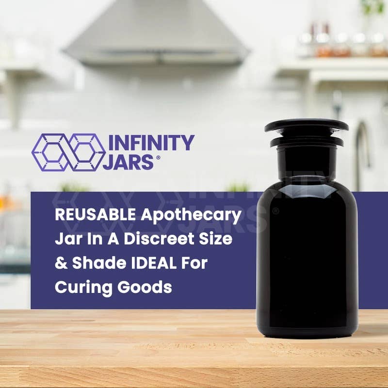 Infinity Jars - Wholesale Apothecary jar - 50 ml Glass-on-Glass Apothecary Jar3