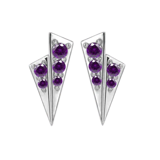 Piercing-zone - Wholesale Single Earring - Alla – 14K/18K Gold Multi-Stone Threadless End6