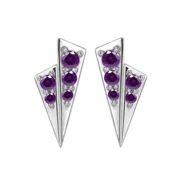 Piercing-zone - Wholesale Single Earring - Alla – 14K/18K Gold Multi-Stone Threadless End6