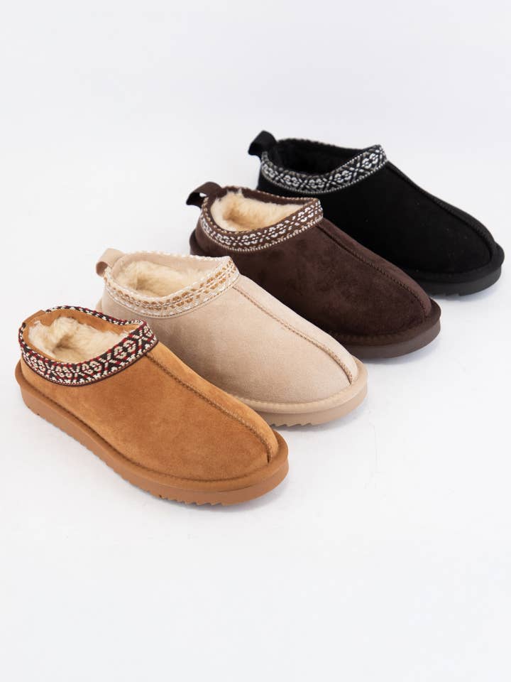 CCOCCI - Wholesale Booties - Women's - SIMMON COZY COMFORT ARTISAN SHERPA SLIP-ON BOOTIES9